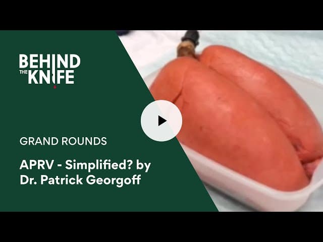 APRV - Simplified? by Dr. Patrick Georgoff