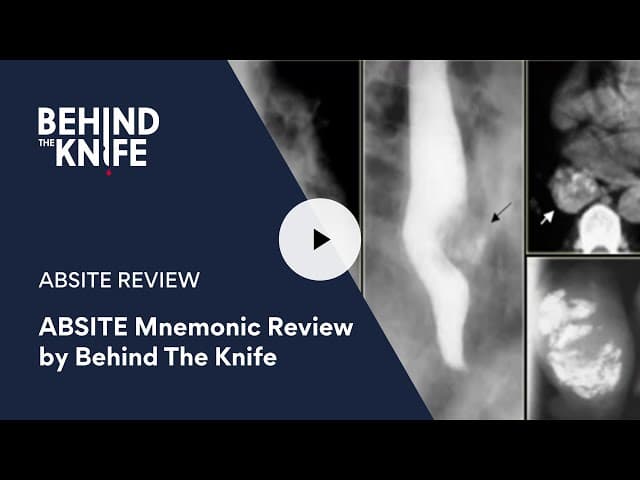ABSITE Mnemonic Review  by Behind The Knife